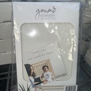 Goumi Kids Nursery Changing Pad Cover Soft Bamboo Organic Cotton Fitted Beige